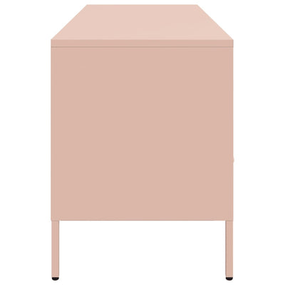 TV-taso pinkki 100,5x39x50,5 cm kylmävalssattu teräs