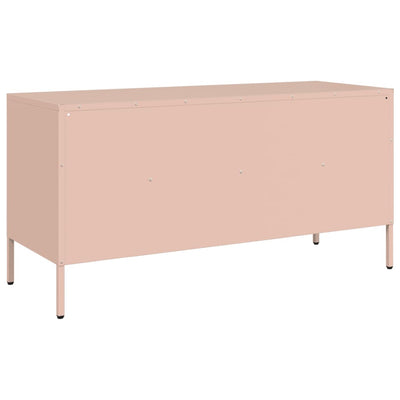 TV-taso pinkki 100,5x39x50,5 cm kylmävalssattu teräs