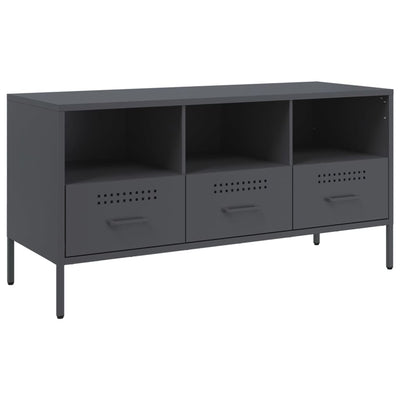 TV-taso antrasiitti 100,5x39x50,5 cm kylmävalssattu teräs