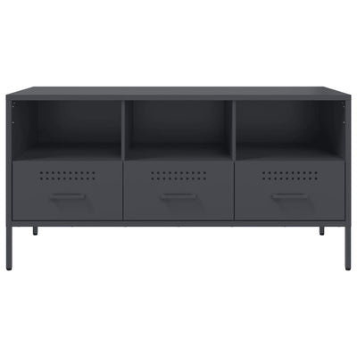 TV-taso antrasiitti 100,5x39x50,5 cm kylmävalssattu teräs