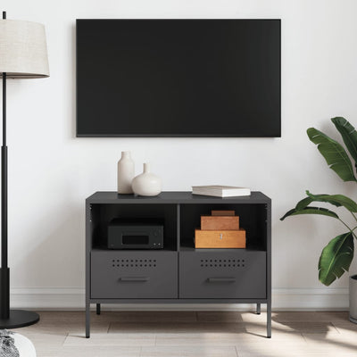 TV-taso musta 68x39x50,5 cm kylmävalssattu teräs