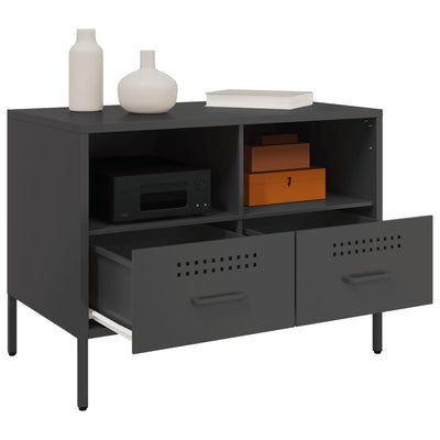 TV-taso musta 68x39x50,5 cm kylmävalssattu teräs