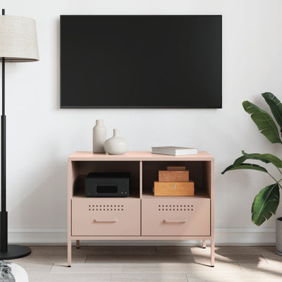 TV-taso pinkki 68x39x50,5 cm kylmävalssattu teräs