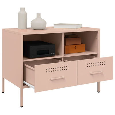 TV-taso pinkki 68x39x50,5 cm kylmävalssattu teräs