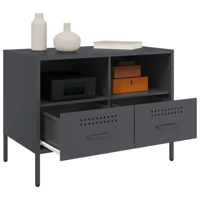 TV-taso antrasiitti 68x39x50,5 cm kylmävalssattu teräs