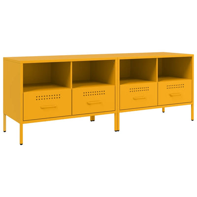 Yöpöydät 2 kpl sinapinkelt. 68x39x50,5 cm kylmävalssattu teräs