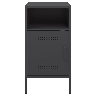 TV-taso musta 36x39x68 cm kylmävalssattu teräs