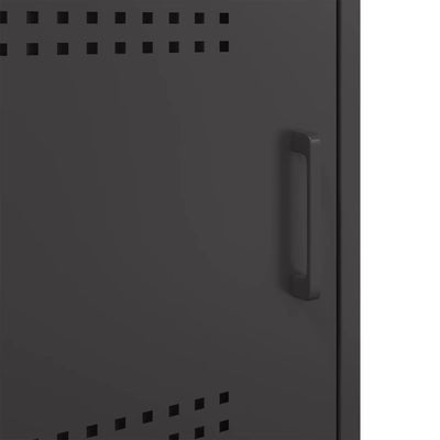 Musta yöpöydät Oftana 36x39x68cm (2 kpl kylmävalssattu teräs)