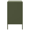 Oliivinvihreä yöpöytä Oftana 36x39x68cm (kylmävalssattu teräs)