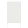 Valkoinen yöpöytä Oftana 36x39x68cm (kylmävalssattu teräs)