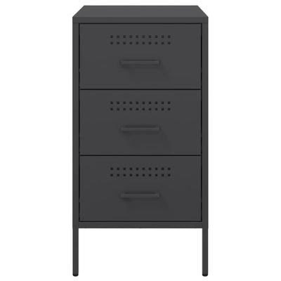 TV-taso musta 36x39x68 cm kylmävalssattu teräs
