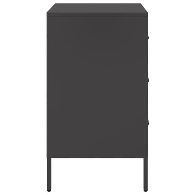 TV-taso musta 36x39x68 cm kylmävalssattu teräs