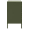 Oliivinvihreä yöpöytä Shyheim 36x39x68cm (kylmävalssattu teräs)