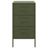 Oliivinvihreä yöpöydät Shyheim 36x39x68cm (2 kpl kylmävalssattu teräs)