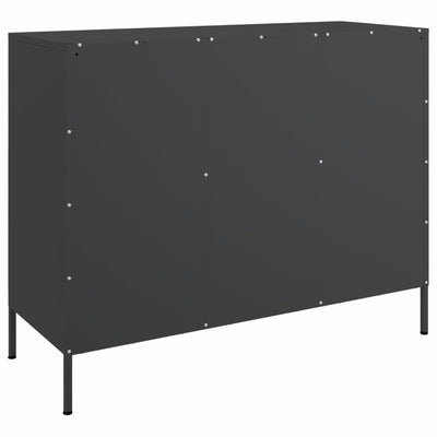 Senkki musta 100,5x39x79 cm kylmävalssattu teräs