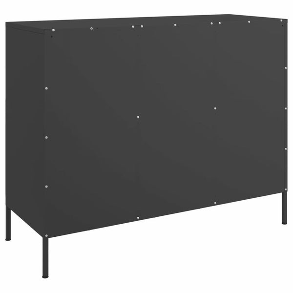 Senkki musta 100,5x39x79 cm teräs