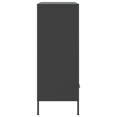 Kaappi musta 68x39x101,5 cm kylmävalssattu teräs