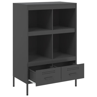 Kaappi musta 68x39x101,5 cm kylmävalssattu teräs