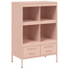 Kaappi pinkki 68x39x101,5 cm kylmävalssattu teräs