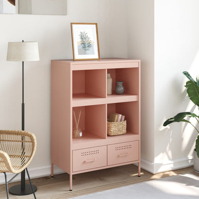 Kaappi pinkki 68x39x101,5 cm kylmävalssattu teräs