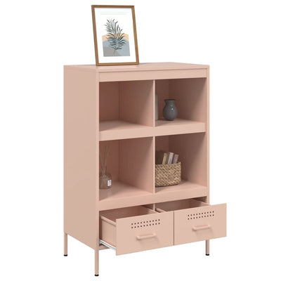 Kaappi pinkki 68x39x101,5 cm kylmävalssattu teräs