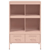 Kaappi pinkki 68x39x101,5 cm kylmävalssattu teräs