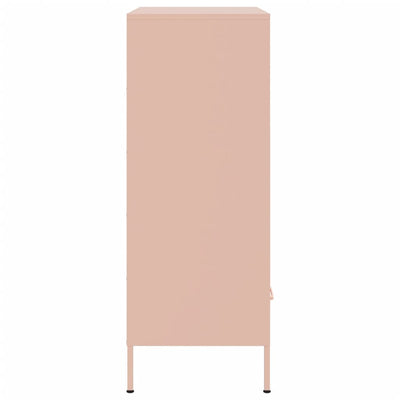 Kaappi pinkki 68x39x101,5 cm kylmävalssattu teräs
