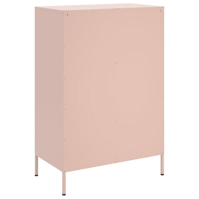 Kaappi pinkki 68x39x101,5 cm kylmävalssattu teräs