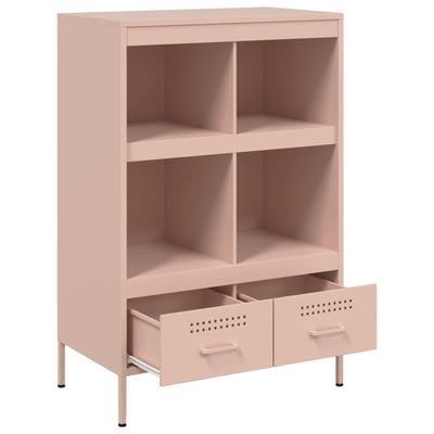 Kaappi pinkki 68x39x101,5 cm kylmävalssattu teräs