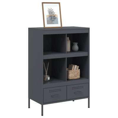 Kaappi antrasiitti 68x39x101,5 cm kylmävalssattu teräs