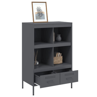 Kaappi antrasiitti 68x39x101,5 cm kylmävalssattu teräs