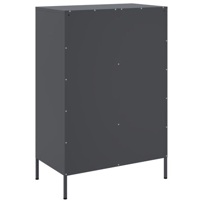 Kaappi antrasiitti 68x39x101,5 cm kylmävalssattu teräs