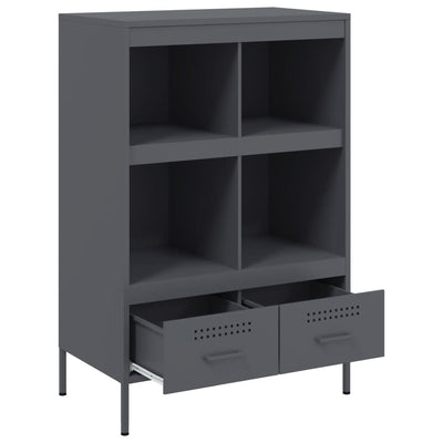 Kaappi antrasiitti 68x39x101,5 cm kylmävalssattu teräs