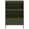 Oliivinvihreä kaappi Guta 68x39x101,5cm (kylmävalssattu teräs)
