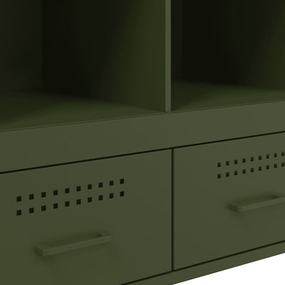Kaappi oliivinvihreä 68x39x101,5 cm kylmävalssattu teräs