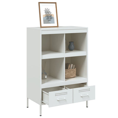 Kaappi valkoinen 68x39x101,5 cm kylmävalssattu teräs
