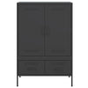 Kaappi musta 68x39x101,5 cm kylmävalssattu teräs