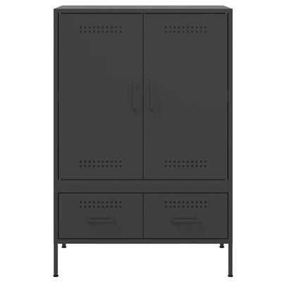 Kaappi musta 68x39x101,5 cm kylmävalssattu teräs