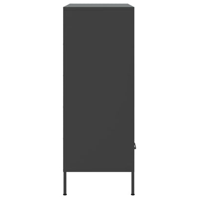 Kaappi musta 68x39x101,5 cm kylmävalssattu teräs