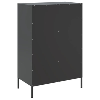 Kaappi musta 68x39x101,5 cm kylmävalssattu teräs