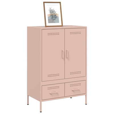 Kaappi pinkki 68x39x101,5 cm kylmävalssattu teräs