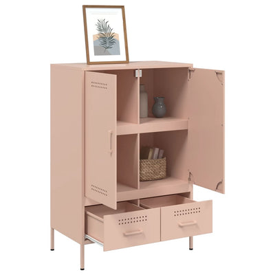 Kaappi pinkki 68x39x101,5 cm kylmävalssattu teräs
