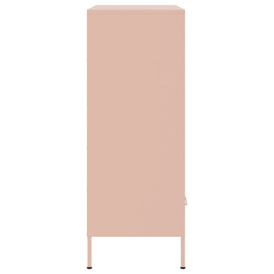 Kaappi pinkki 68x39x101,5 cm kylmävalssattu teräs