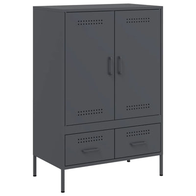 Kaappi antrasiitti 68x39x101,5 cm kylmävalssattu teräs