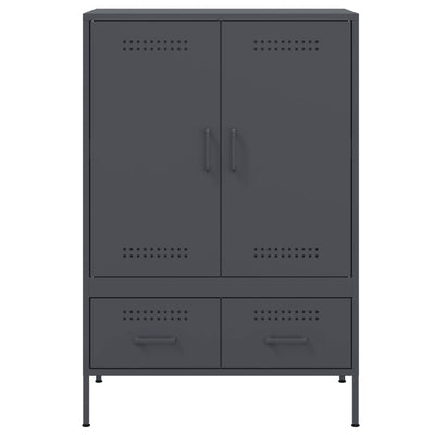 Kaappi antrasiitti 68x39x101,5 cm kylmävalssattu teräs