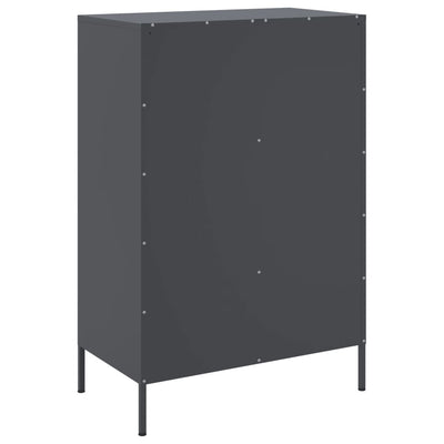 Kaappi antrasiitti 68x39x101,5 cm kylmävalssattu teräs