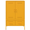 Sinapinkeltainen kaappi Iusni 68x39x101,5cm (kylmävalssattu teräs)