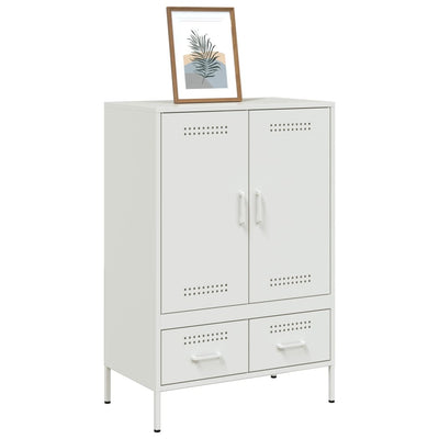 Kaappi valkoinen 68x39x101,5 cm kylmävalssattu teräs