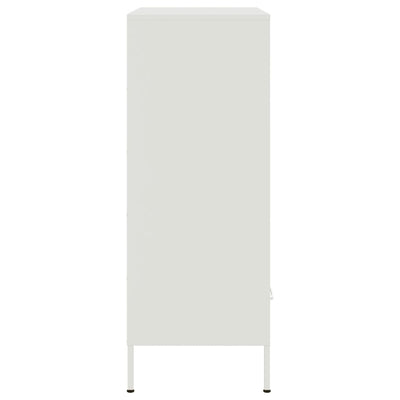 Kaappi valkoinen 68x39x101,5 cm kylmävalssattu teräs