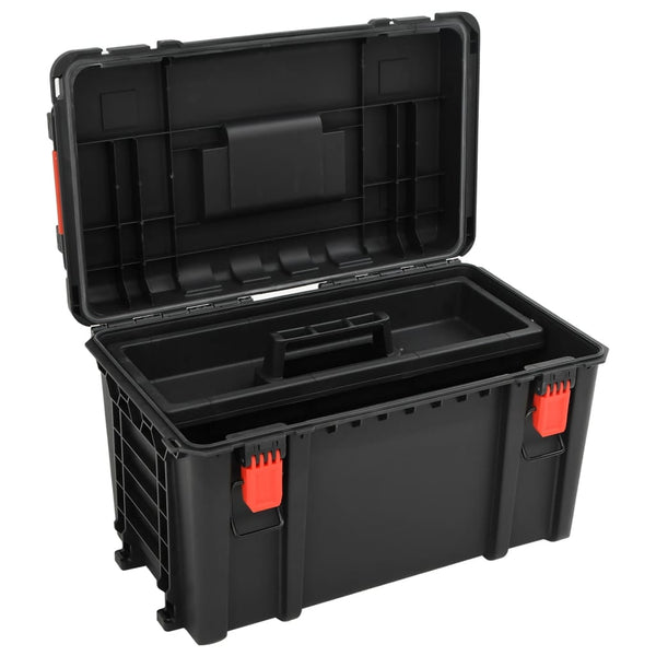 Kannettava Flight Case Musta 57x35x32,5 cm PP